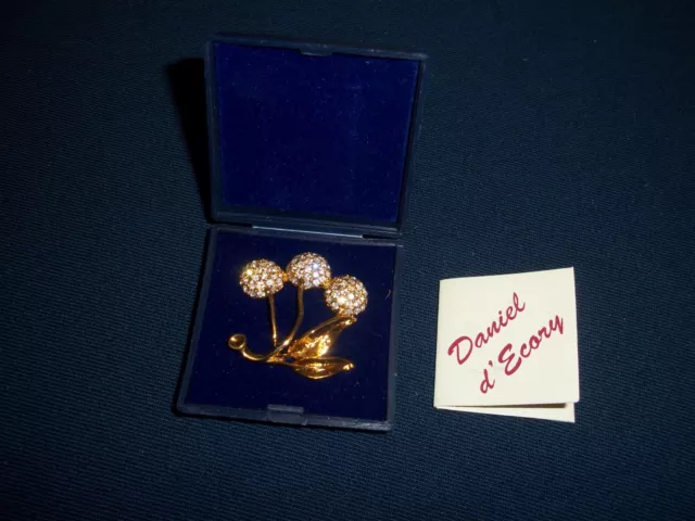 Bijou / Broche Daniel D Ecory / Neuve / Certificat De Garantie