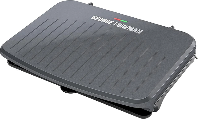 9-Serving Classic Plate Electric Indoor Grill and Panini Press, Gray, GRS120GT