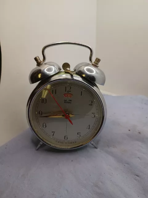 Vintage Mechanical Alarm Clock HERO Made In China