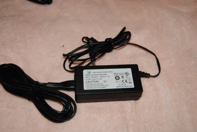 Cable adaptador de fuente de alimentación CA/CC original Cricut KSAS0451800250M2 18V 2,5A