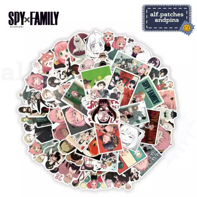 Spy x Family Anya Loid Anime Sticker, Aufkleber Set - Sammeln, Geschenk, 50 Stk.