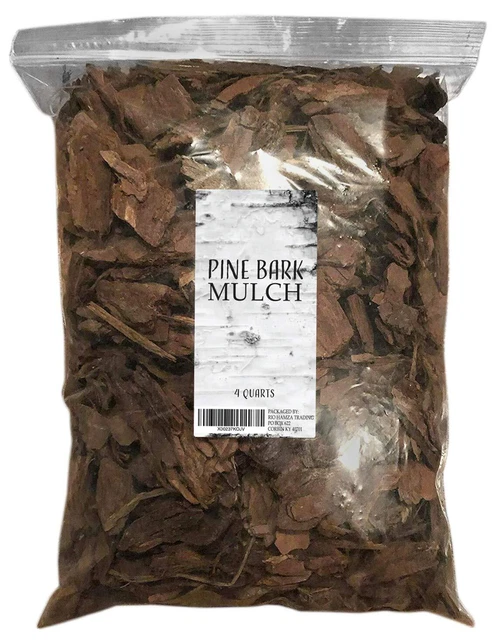 Pine Bark Mulch, 100%  Pine Bark Mulch, House Plant Cover Mulch, Potti...