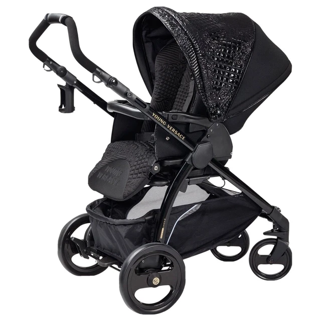 VERSACE STROLLER BLACK PushChair 850.00 PicClick UK