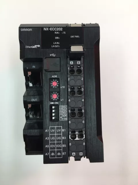 Omron NX-ECC202 PLC Ethercat Communication Coupler