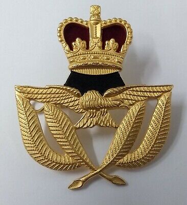 GENUINE BRITISH ROYAL Air Force RAF Warrant Officer Insignia Hat Badge ...