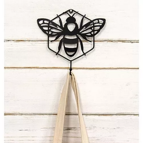 Black Bee Metal Hanger With Hook