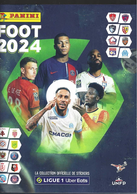 Panini Foot 2024 Ligue 1 Uber Eats Coffret Premium Album + 19 Pochettes + 3 offertes