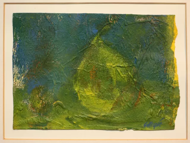 Original Abstract Irish Art Oil Painting PEAR by Irish Artist RAY GILLESPIE