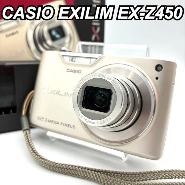 CASIO EXILIM EX-Z450 Gold Tested Working With Charger From Japan