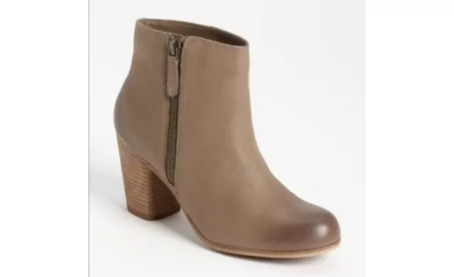 BP Women's Trolley Leather Ankle Bootie Color Taupe Size 5.5M MSRP $99.95