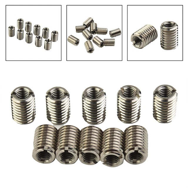 FEICHAO 2 adattatori a vite da 1/4-20 femmina a M5 M6 M8 M10 maschio a vite con foro laterale di rinforzo per accessori cardanici per treppiede fotocamera (colore