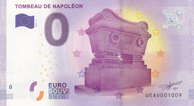 Billet Euro Schein Souvenir Touristique - TOMBEAU DE NAPOLÉON UEAV 2017-3