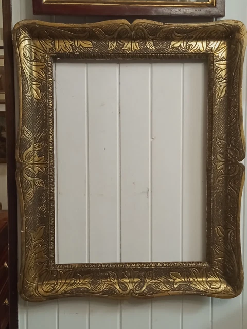 CORNICE DORATA A MECCA VASSOIO GUANTIERA NAPOLETANA/SICILIANA ‘800  77,6 x 63,5