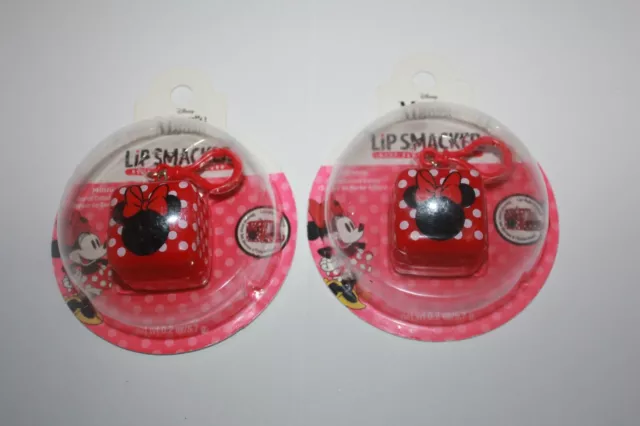 Lip Smacker Disney Minnie Mouse Joy Full Cotton Candy Lip Balm Lot Of 2 In Box