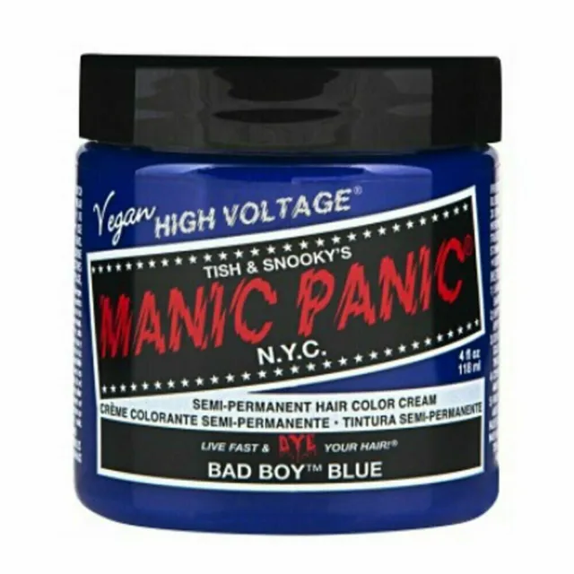 Manic Panic Semi-Permanent Hair Color Dye Cream 4oz (17 Bad Boy Blue)