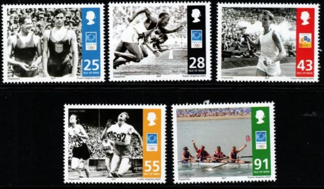 Isle Of Man Sg1152/6 2004 Olympic Games Mnh