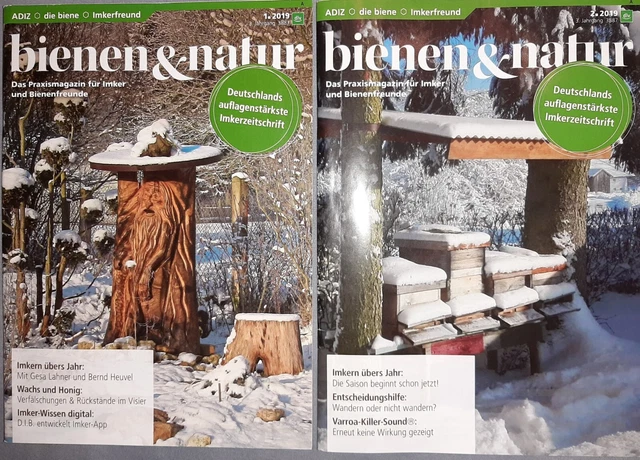 Bienen & Natur 1 + 2/2019  Wachs Honig Varroa
