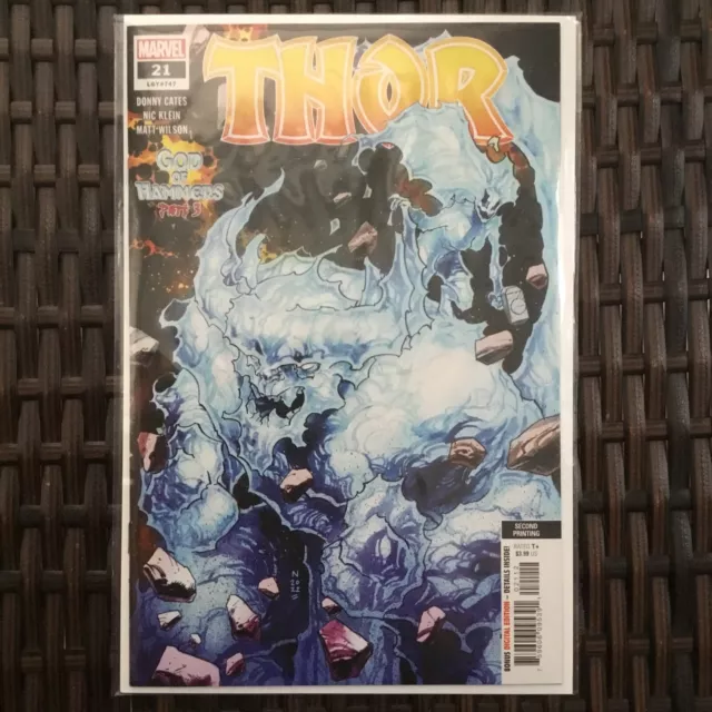 Thor #21 (2022) 2nd Print Marvel Donny Cates Cover God Of Hammers