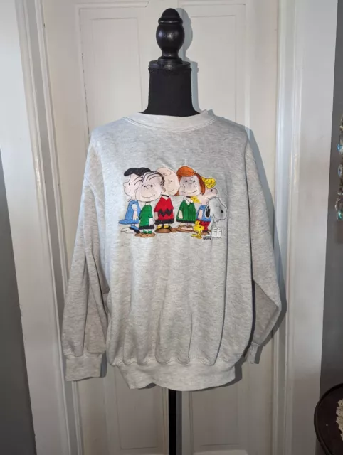 Vintage Blitzz Studios Embroidered Snoopy Peanuts Casual Sweatshirt Adult L