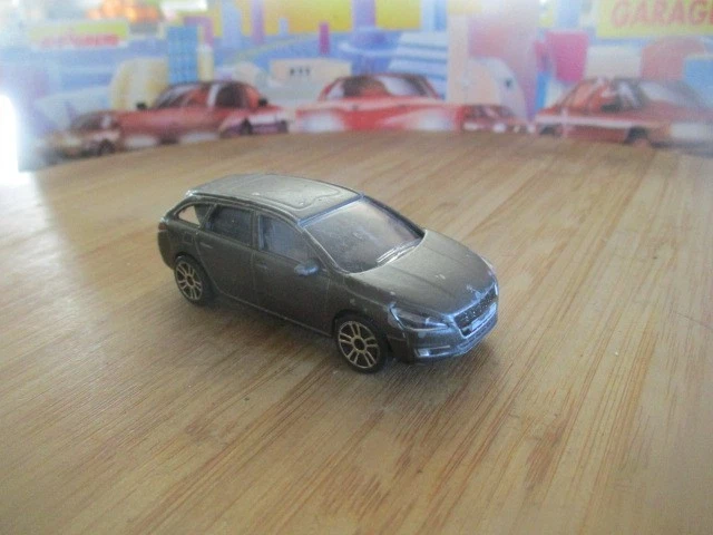 Modèle Réduit Majorette Peugeot 508 SW Noir - Échelle 1/55, Occasion Comme Neuve, Métal