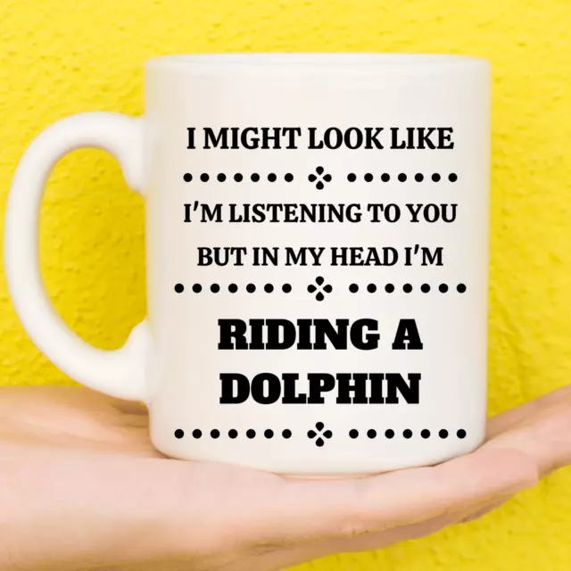 Riding Dolphins Mug | Dolphin Gifts | Gifts For Dolphin Lovers | Birthday Cup