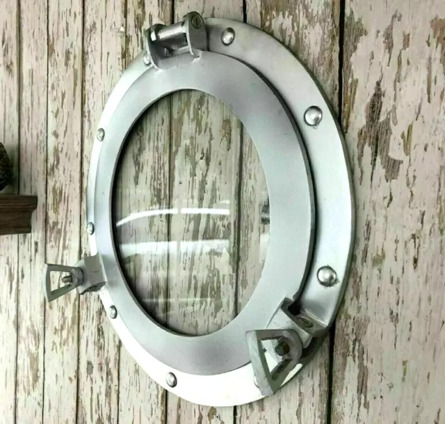 Nautical Window Glass Porthole 12" Maritime Ship Boat Window Porthole Home...