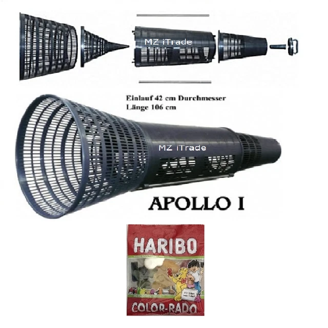 ORIG AALREUSE AALKORB Krebskorb Reuse Reusen Eel Crab fish trap APOLLO