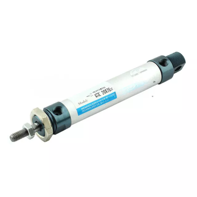 MAL20x75-CA Mini Pneumatic Air Rod Cylinder with 75 mm Stroke Inner Dia 20mm