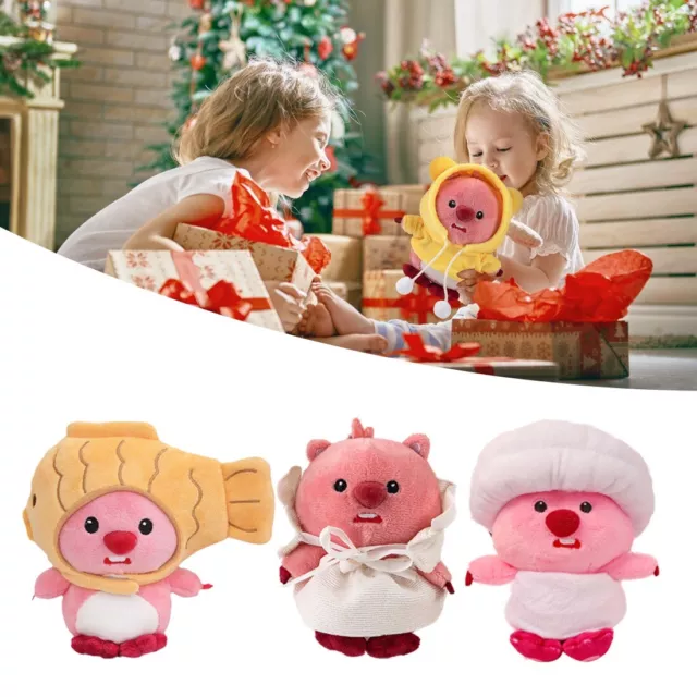 Cute Cartoon Plush Beaver Stuffed Toys Pendant Bag Decoration Christams Gifts