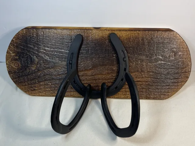 Classic Vintage Horseshoe Coat & Hat Rack 2 "Hooks