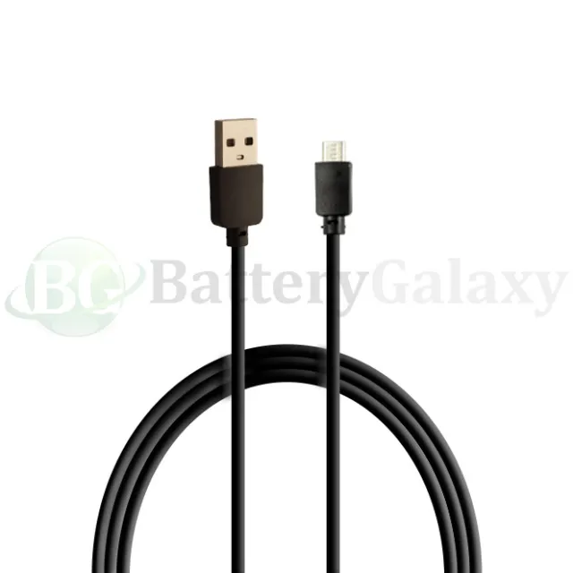 1-100 Lot Micro USB Fast Rapid USB A to B Sync Data Cable Cord (U2A1-MCB-01BLK)