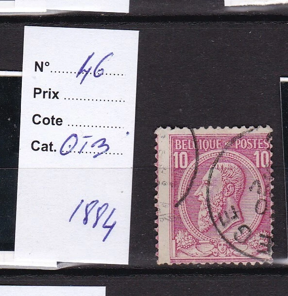 Belgique 1884 N° 46-Obl.tb-Voir Scan-B552