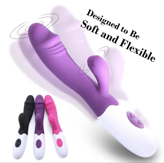 Vibromasseur Double Vibration Femme Gode Point G Clitoris Stimulateur Anal wand