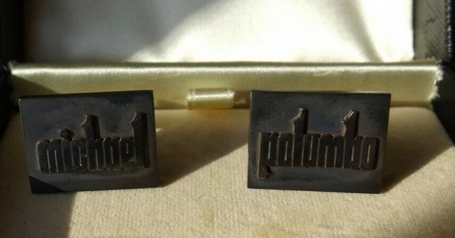 Vintage LENARD STERN CHICAGO Sterling Cufflinks MICHAEL POLUMBO Maker Mark