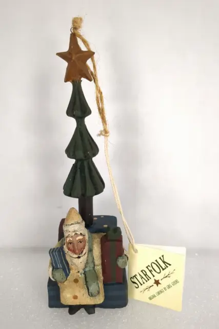 Star Folk Greg Guedel Midwest Cannon Falls Ornament Santa Christmas Tree