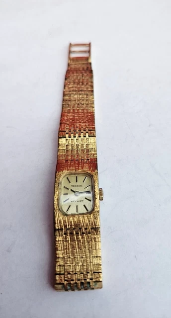 OROLOGIO VINTAGE DONNA tissot placcato oro 6,5" EUR 13,25 - IT