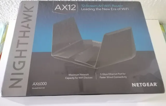 Netgear Nighthawk AX6000 AX12, 5x LAN, 1x WAN, USB 3.0