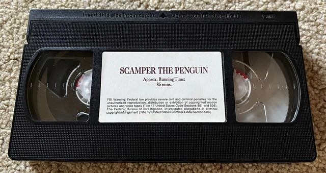 THE ADVENTURES OF SCAMPER the Penguin - VHS Lot x2 - Just For Kids