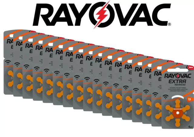 Rayovac Extra Advanced Typ 13 13A PR48 Hörgerätebatterien für Phonak Kind Oticon