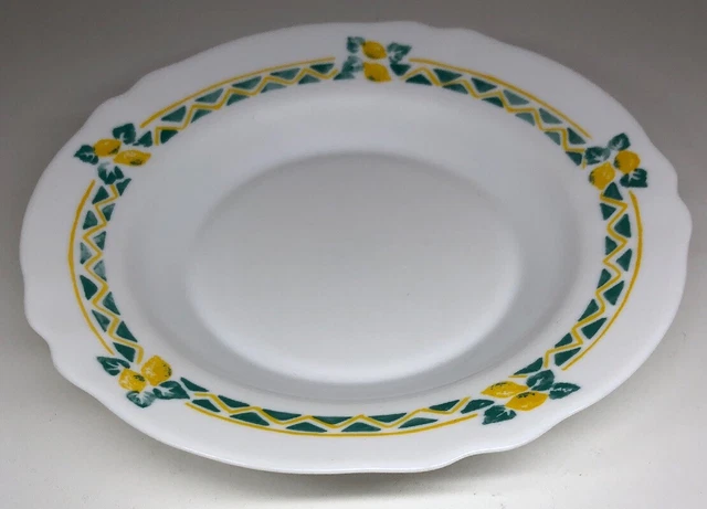 6 assiettes terre de fer rouges anglaises ironstone