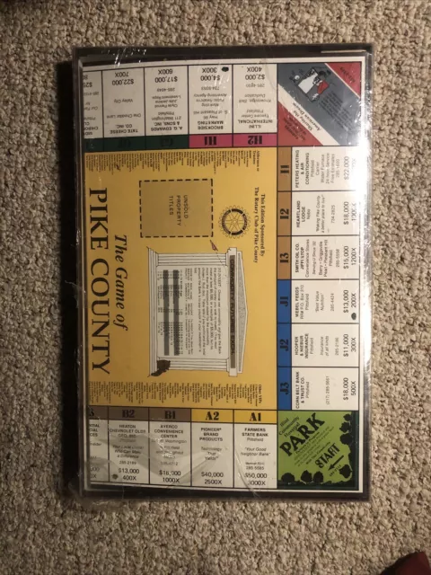 The Game of Pike County PA (Board Game) monopoly-style RARE BRAND NEW