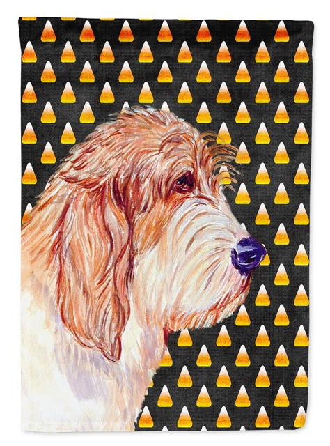 Petit Basset Griffon Vendeen Candy Corn Halloween Flag Garden Size LH9047GF