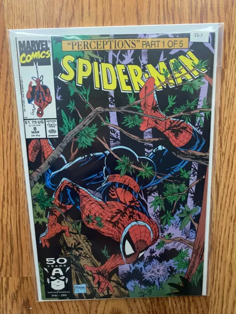 Spider-Man vol.1 #8 1991 Wolverine High Grade 9.2 Marvel Comic Book E5-7