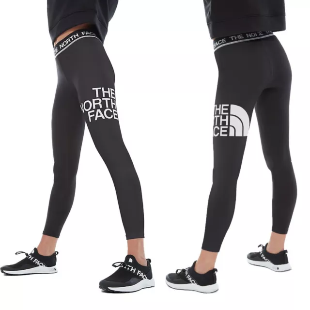 The North Face Womens Activewear Gym Leggings Fitness Sports Yoga Logo Pants