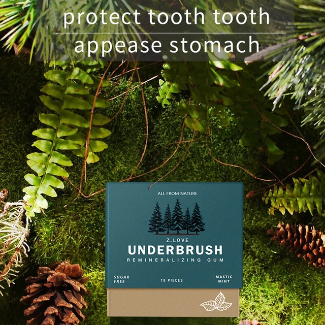 Ezrch Underbrush Remineralizing Gum Underbrush Remineralizing Chewing Gum With Nano
