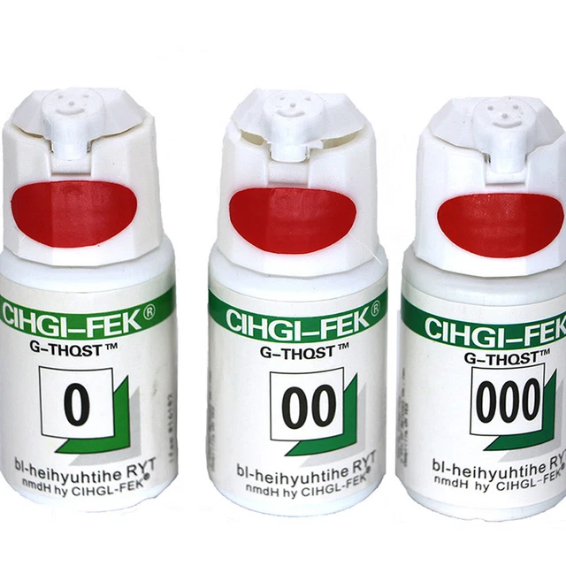 NEW DENTAL CIHGIFEK GTHQST Gingival Retraction Cord Packing 3 Sizes 0