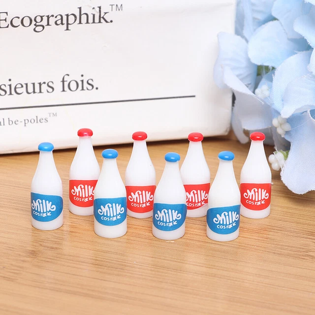 4Pcs 1/12 Dollhouse Miniature Milk Model Dolls House Kitchen Accessories ToyL*eh