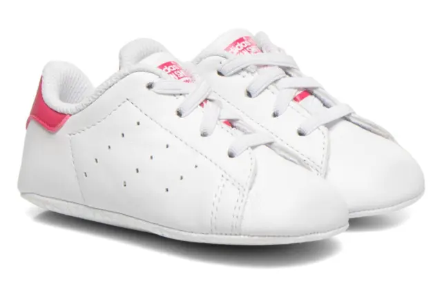 Adidas Originals Stan Smith Crib Shoes Baby Infant Girls Trainers UK 4 - S82618