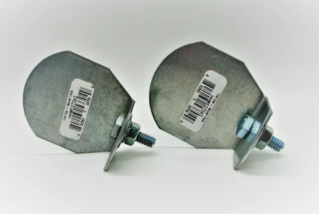 (2 pack)  Galvanized Round Rail Steel Barn Door Rail End Cap  HH53-7043