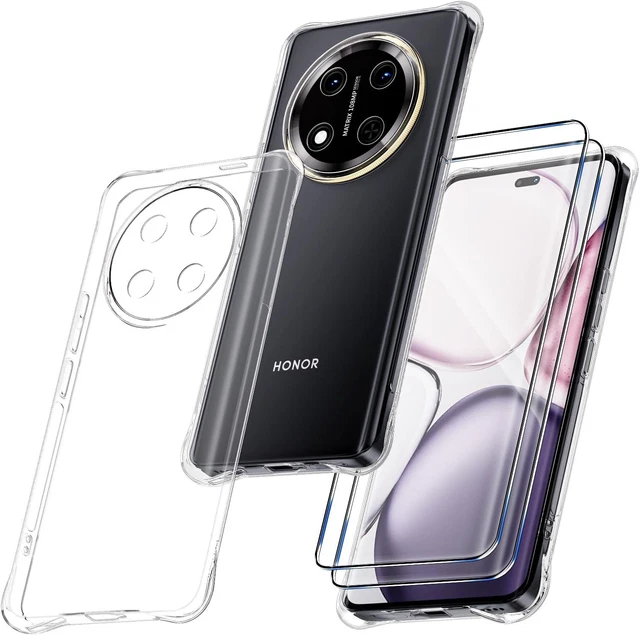Coque Silicone Transparente Renforcée Pour Honor 90 5G – Angles Protégés, Marque Little Boutik, Neuf